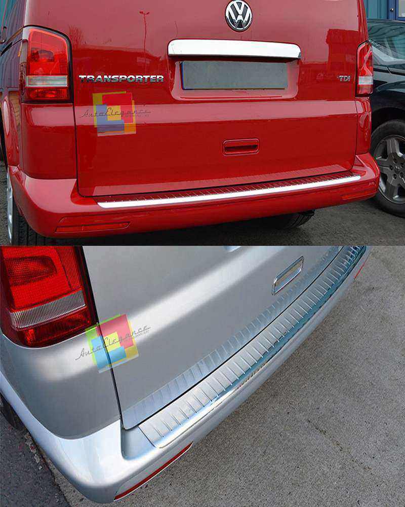 Battivaligia Paraurti In ABS Plastica Nera Per VW T5 Transporter E Multivan (2003-2014). Protezione Soglia Con Adesivi Inclusi. - 3