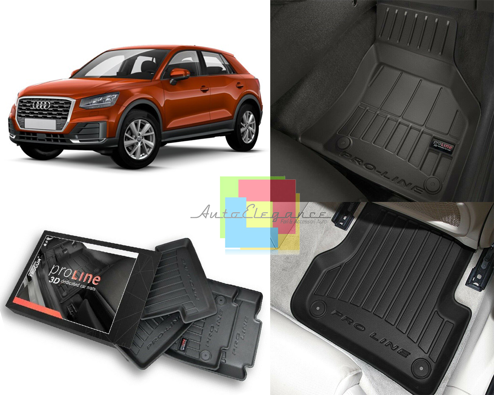 Travall Mats Tappetini Abitacolo In Gomma Per Audi Q2 (2016+) - Set Specifico Per Guida A Sinistra, Modello TRM1272