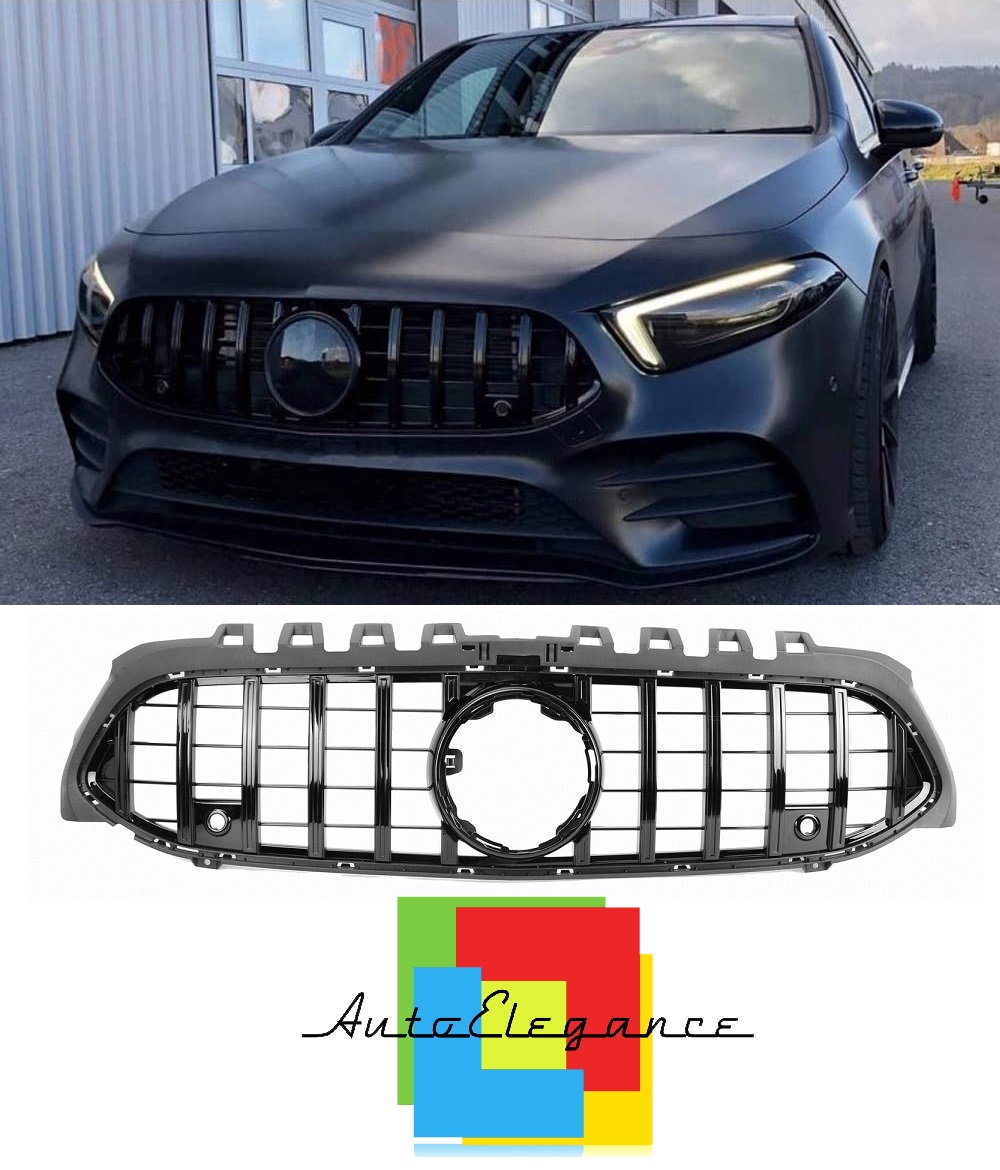 Set Di Griglie Anteriori Per Model Y 2020-2023, ABS Nero Lucido, Protezione Radiatore E Ventilazione - 2