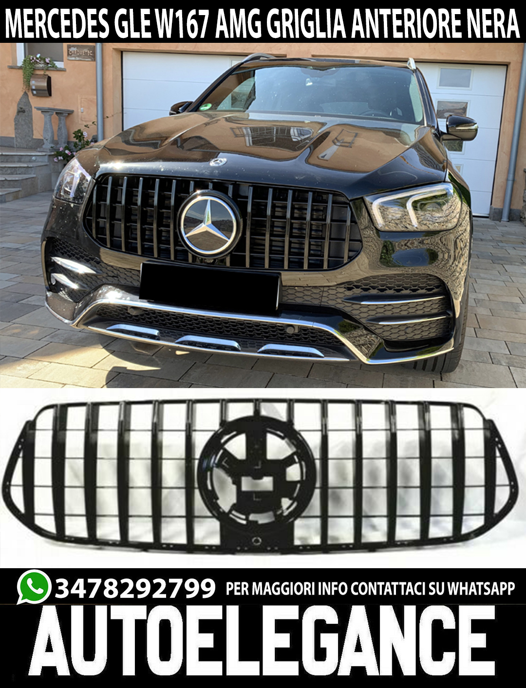 Calandra Paraurti Anteriore In ABS Per Mercedes Classe GLE W167 2020-2023 |
Griglia Sportiva Auto