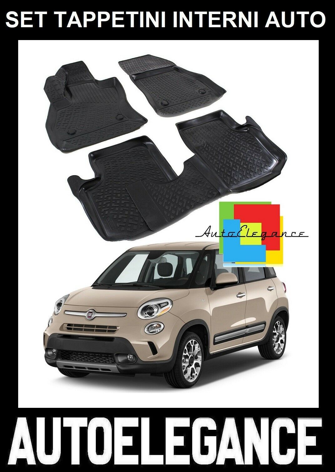 Tappetini Auto Fiat 500L (2012-2017) – Morbidi, Antiscivolo E Su Misura – SPRINT01001