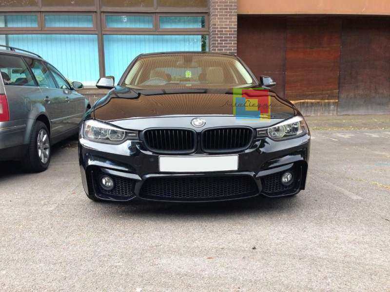 Parachoques Delantero Completo BMW Serie 3 F30 F31 (2011-2018) | ABS Con Lama Negra | Hecho En Italia