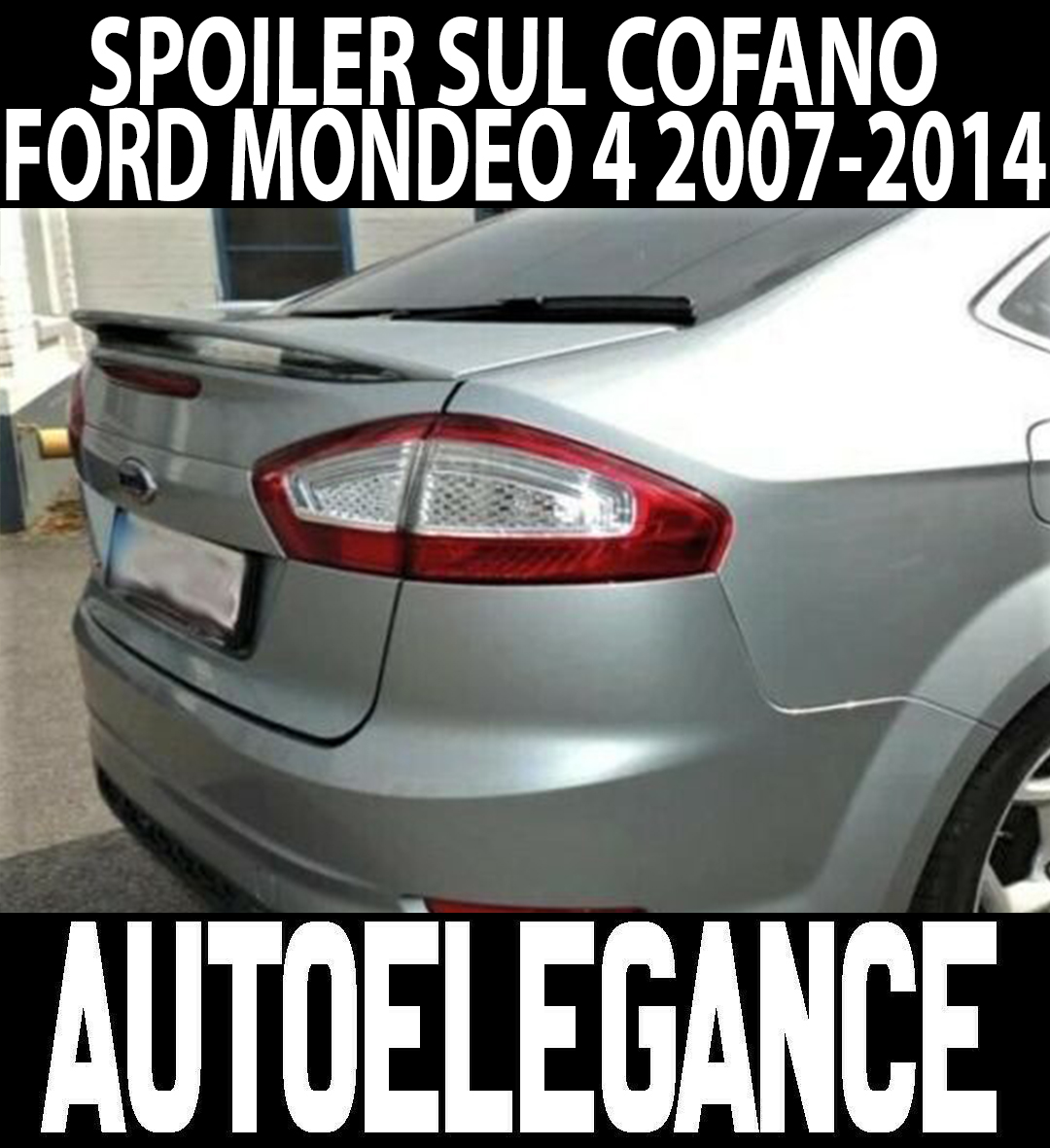 Spoiler Posteriore In PU Per Bagagliaio Ford Mondeo 3 (2000-2007) - Da Verniciare
