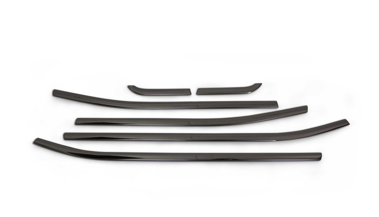 LzDQF montanti Lucidi,per Jeep Renegade 2015-2020 8Pcs Adesivo for Colonna BC con Copertura for finestrino Profilo per Montante.,B-Transparent Style