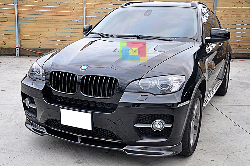 Griglia Rene M Colore Nero Lucido Per BMW X5 E70 (2007-2013) E X6 E71 (2008-2014), Doppia Doghe, In ABS, Facile Installazione, Coppia - 2