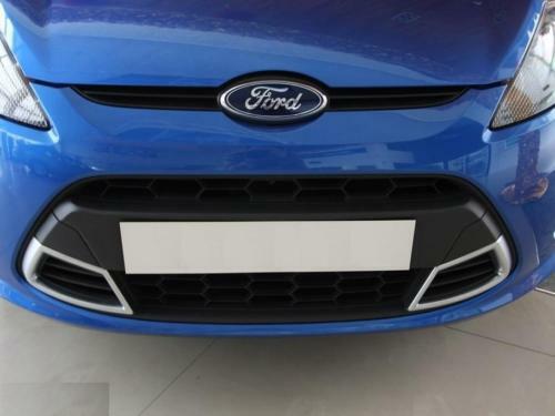 DEMUR Adesivi Cromati Per Volante ABS - Compatibili Con Ford Fiesta MK7, Ecosport, B-MAX (2009-2018)