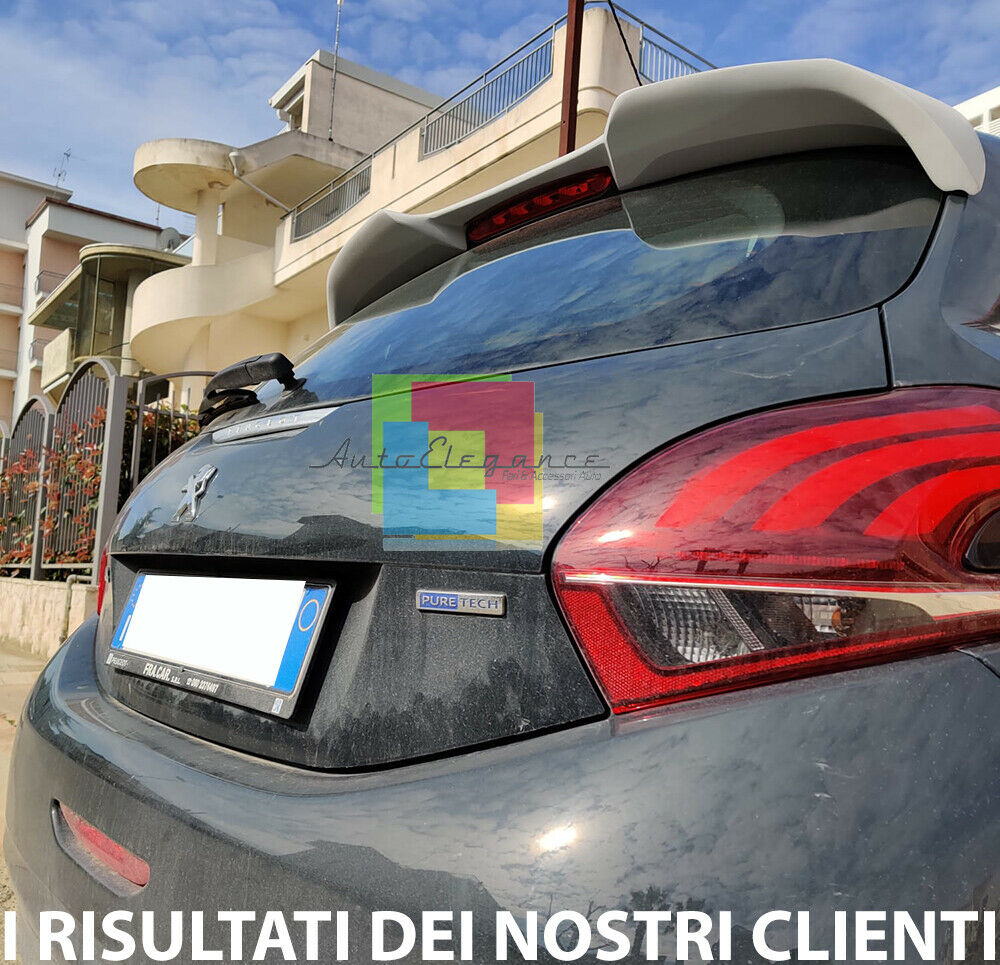 PEUGEOT 208 - spoiler paraurto posteriore senza foro marmitta - accessori -   - OEM-1607259880