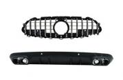 Punte diffusore griglia per Mercedes CLS C257 18+ GTR 53 look solo A-Design Hec-