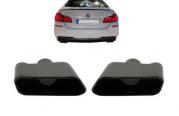 Parafanghi scarico per BMW 5 F10 F11 11-17 Performance 550i look nero-mostra il