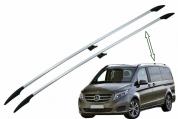 Barre Tetto per Mercedes V W447 14+ Passo lungo LWB Alluminio Mancorrenti