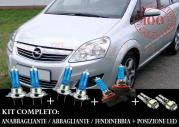OPEL ZAFIRA B 2005-2010 SET COMPLETO LAMPADE BLU XENON + LAMPADINE POSIZIONE A LED