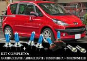 PEUGEOT 1007 2005-2009 SET COMPLETO LAMPADE BLU XENON + LAMPADINE POSIZIONE A LED