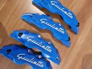 ALFA ROMEO GIULIETTA COVER COPRI PINZE FRENI ROSSO NERO GIALLO BLU BLUE CORSIV