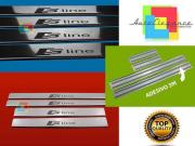 AUDI Q7 2006-2015 PEDANE BATTITACCO LOOK ACCIAIO INOX FINITURA CROMATA SLINE