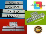 HYUNDAI IX20 PEDANE BATTITACCO LOOK ACCIAIO INOX FINITURA CROMATA CON LOGO