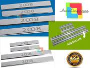 PEUGEOT 2008 2013+ PEDANE BATTITACCO LOOK ACCIAIO INOX FINITURA CROMATA