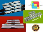 VW POLO 6R 6C 2009+ PEDANE BATTITACCO LOOK ACCIAIO INOX FINITURA CROMATA LOOK RLINE