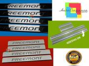 FIAT FREEMONT 2011+ 4x COUPE PEDANE BATTITACCO LOOK ACCIAIO INOX FINITURA CROMATA