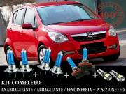 OPEL AGILA B 2008+ SET COMPLETO LAMPADE BLU XENON + LAMPADINE POSIZIONE A LED
