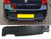 Diffusor Hinten BMW Serie 1 E81 E87 04-13 Unten Stoßstange M-TECHNIK Doppelt