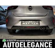 Diffusore posteriore con doppio scarico Opel Corsa F GS-Line (2019-)