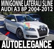 AUDI A3 8P SPORTBACK 2005-2012 MINIGONNE LATERALI SOTTO PORTA LOOK SLINE