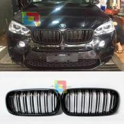 BMW X6 F16 2014 + Macherine Schwarz Doppelt Streifen Look M - Grids Vorne