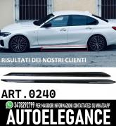SOTTO MINIGONNE ADATTE PER BMW SERIE 3 G20 NERO LUCIDO ABS