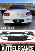 DIFFUSORE ADATTO PER MERCEDES CLASSE C C205 COUPE 2015-2020 AMG LOOK C63