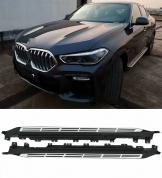 BMW X6 G06 2020+ PEDANE SOTTO PORTA LATERALI ALLUMINIO TOP QUALITA -V