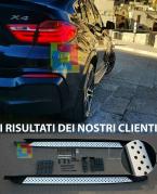 PEDANE LATERALI BMW X4 F26 2014 IN POI SOTTO PORTA TOP QUALITA' LOOK M -