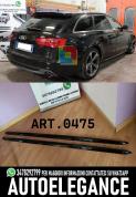 MINIGONNE ADATTE PER AUDI A6 4G DAL 2011 AL 2018 NERO LUCIDO LOOK SPORTIVO