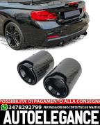 TERMINALI IN CARBONIO ADATTI PER BMW SERIE 2 F22 F23 LOOK SPORTIVO