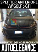 PARE-CHOC AVANT VW GOLF 6 GTI EN ABS LOOK SPORTIF SPLITTER NOIR - 3P