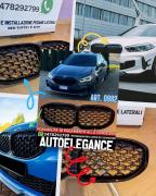 GRIGLIA ADATTA PER BMW SERIE 1 F40 LOOK M PERFORMANCE DESIGN NERA DIAMANTATA