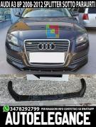 Unten Stoßstange Vorne Audi A3 8P 08-12 Spoiler ABS Schwarz Splitter Frontlippe