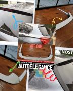 SPOILER ADAPTÉ À BMW SÉRIE 1 F20 F21 2011-2019 LOOK MSPORT + DÉFLECTEURS