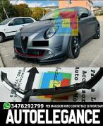 SPOILER LAMA SOTTO PARAURTI ANTERIORE ALFA ROMEO MITO 2008+ ABS NERO SPLITTER bl