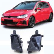 Coppia di fendinebbia a LED nero fumo adatti per VW Golf 7 GTI 5G1 13-20