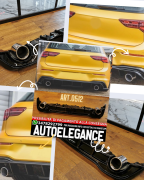 DIFFUSORE ADATTO PER VW GOLF 8 VIII 1+1 LOOK GTI TCR DESIGN NERO LUCIDO
