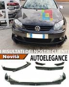 VW GOLF 5 V 2003-2008 SPLITTER DE PARE-CHOCS AVANT LOOK NOIR BRILLANT RS - 3P -