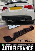DIFFUSEUR BMW SÉRIE 3 E92 E93 MSPORT 1+1 NOIR BRILLANT 0817