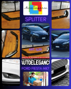 SPLITTER ADATTO PER FORD FIESTA MK7 FL 2012-2017 STANDARD LOOK NERO LUCIDO