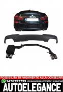 Diffusore Con Terminali di Scarico adatto per BMW Serie 5 f10 (2011-2014)