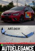 SPLITTER 3 PEZZI ADATTO PER SEAT IBIZA 5 6J FR 2017+ LOOK NERO LUCIDO