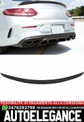 Spoiler bagagliaio adatto per Mercedes classe c coupe (2016-up) Design Nero