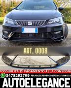 SPLITTER ADATTO PER SEAT LEON 5F FL 2017-2020 FR LOOK NERO LUCID DESIGN SPORTIVO
