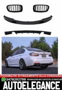 splitter con Griglia e Diffusore Doppia Uscitaadatto per BMW Serie 3 F30