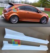 Opel Corsa D 3 Türen 2006-2014 Schweller Seitenlichter Look OPC Unten Anschluss