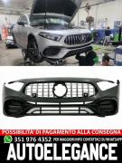PARAURTI ADATTO PER MERCEDES-BENZ CLASSE A W177 LOOK AMG A45S + GRIGLIA CROMATA